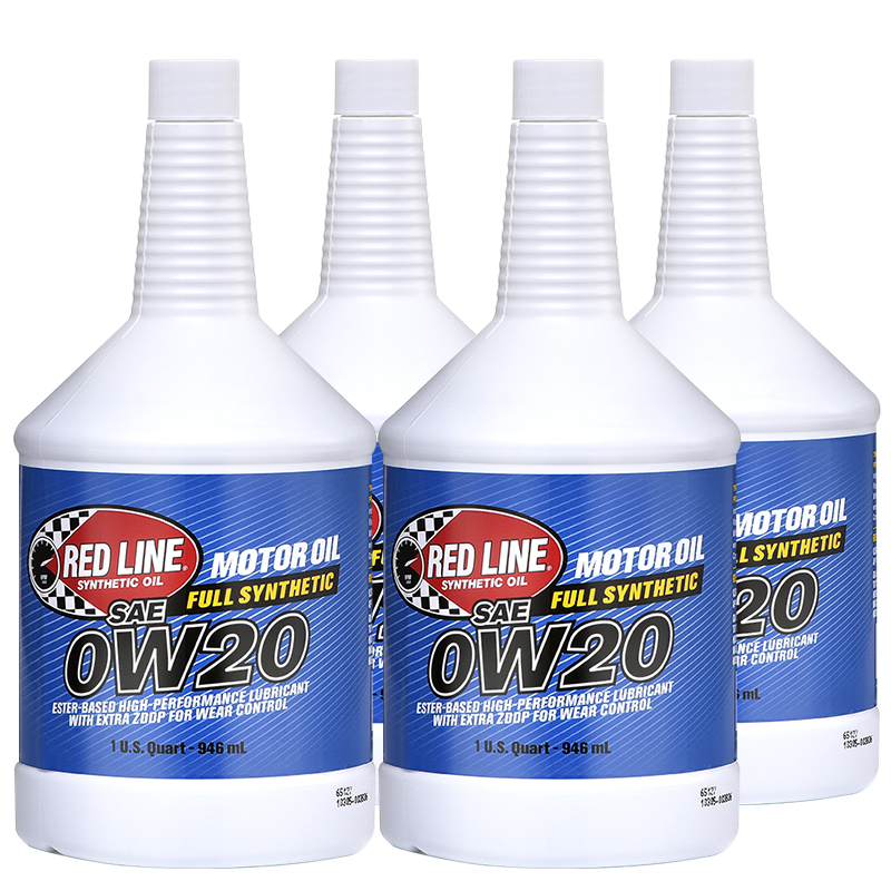 美国红线0W20全合成抗磨机油0W-20适用CX-5自由光汽车润滑油4瓶装
